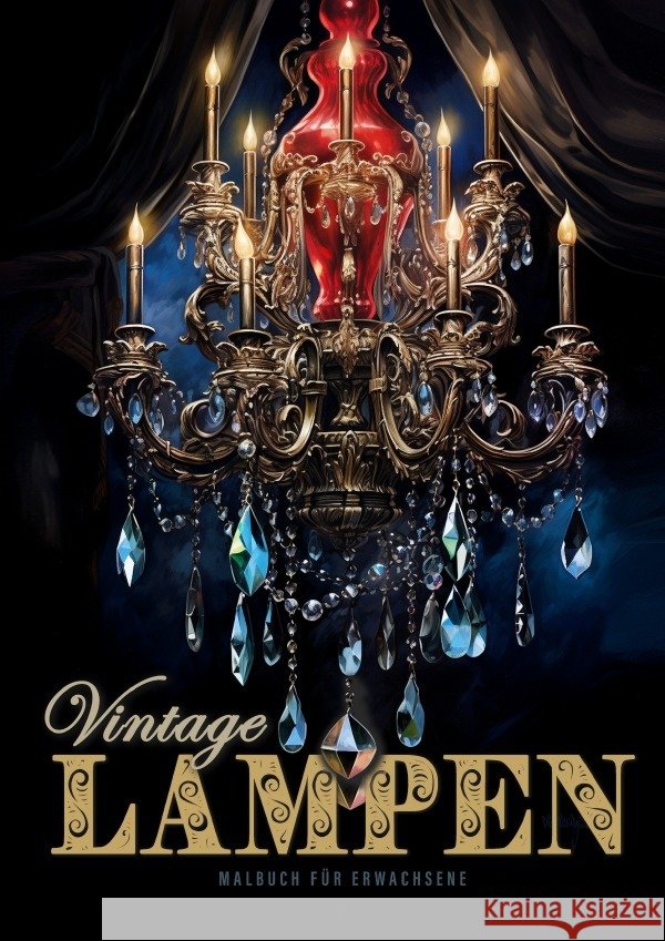 Vintage Lampen Malbuch für Erwachsene Publishing, Monsoon, Grafik, Musterstück 9783758430473 epubli