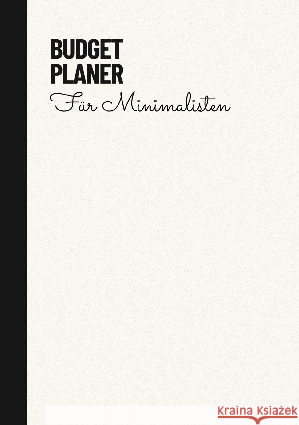 Budget Planer Weiß Minimalistisch Meck, Carmen 9783758437311