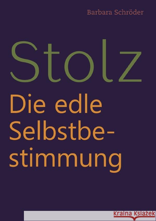 STOLZ Schröder, Barbara 9783759862525