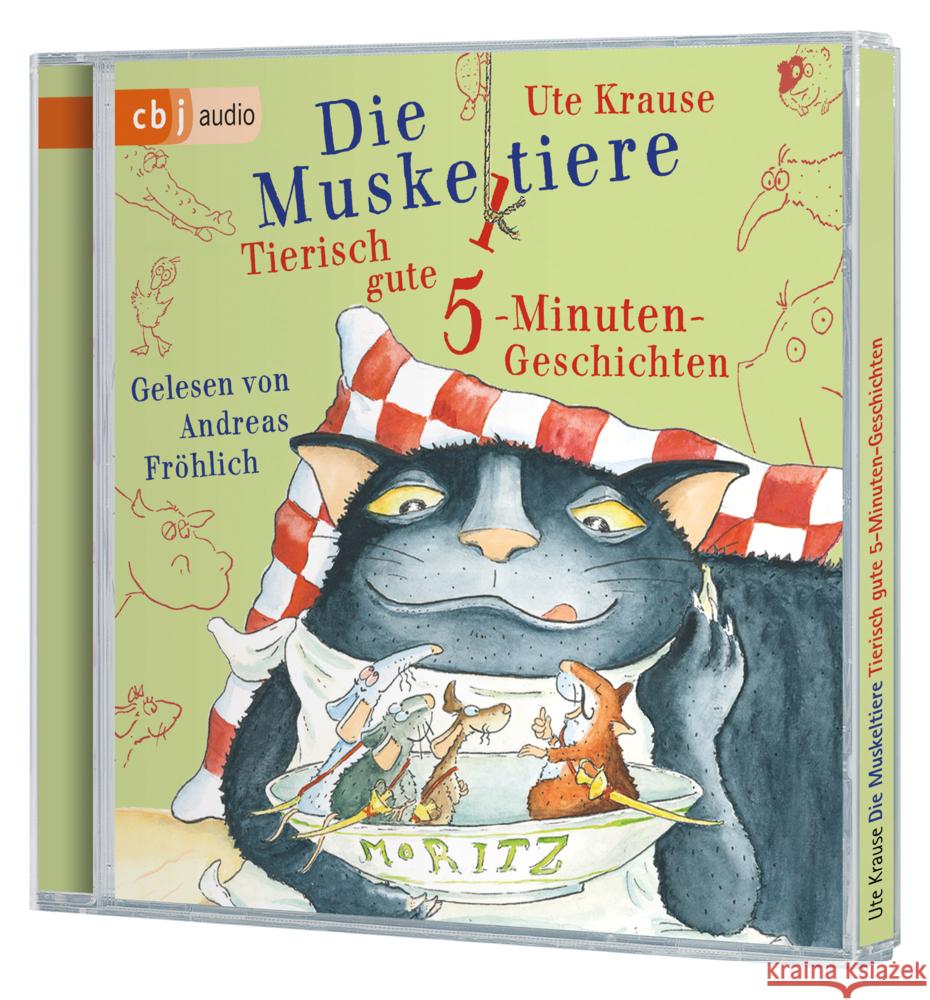 Die Muskeltiere - Tierisch gute 5-Minuten-Geschichten, 2 Audio-CD Krause, Ute 9783759900012