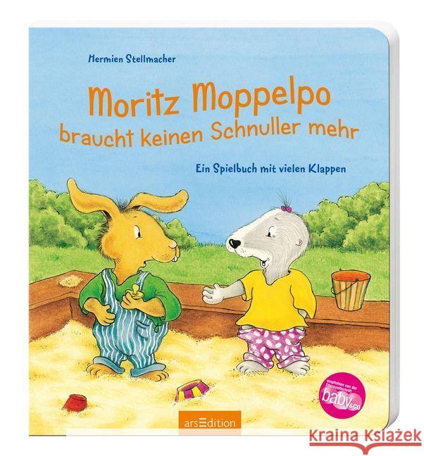 Moritz Moppelpo braucht keinen Schnuller mehr : Ein Spielbuch mit vielen Klappen Stellmacher, Hermien 9783760764412