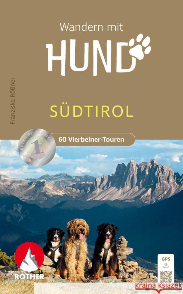 Wandern mit Hund Südtirol Rößner, Franziska 9783763333981 Bergverlag Rother