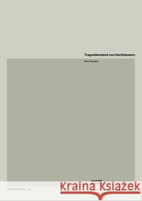 Tragwiderstand Von Hochhäusern Zimmerli, B. 9783764312305 Springer