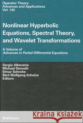 Nonlinear Hyperbolic Equations, Spectral Theory, and Wavelet Transformations: A Volume of Advances in Partial Differential Equations Albeverio, Sergio 9783764321680 Birkhauser