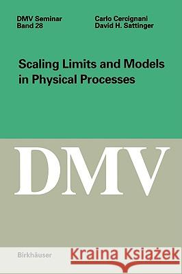 Scaling Limits and Models in Physical Processes Carlo Cercignani D. Sattinger David Sattinger 9783764359850 Birkhauser