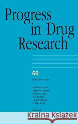 Progress in Drug Research Ernst Jucker 9783764369873 Birkhauser