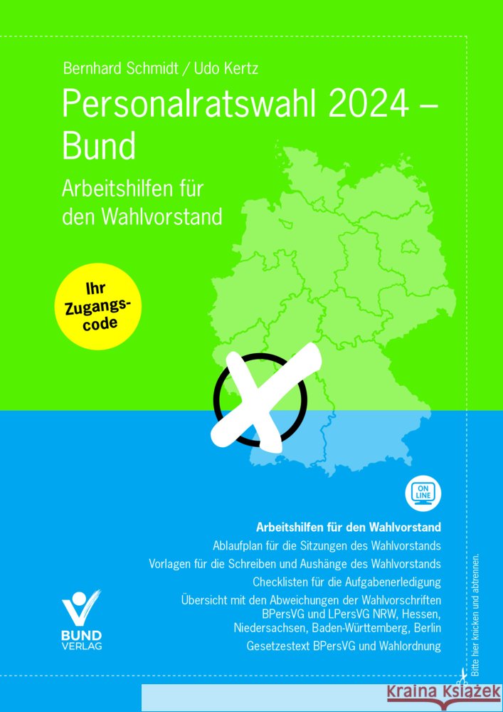 Personalratswahl 2024 - Bund Schmidt, Bernhard, Kertz, Udo 9783766385703