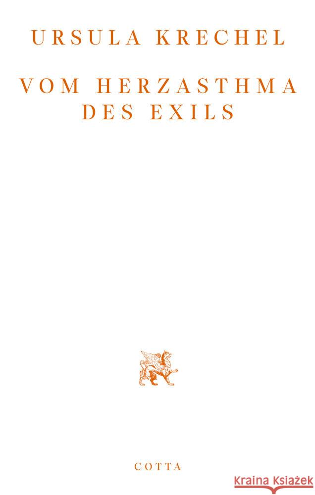 Vom Herzasthma des Exils Krechel, Ursula 9783768198523