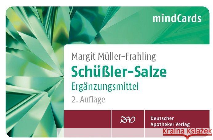 Schüßler-Salze Ergänzungsmittel, Kartenfächer Müller-Frahling, Margit 9783769257427