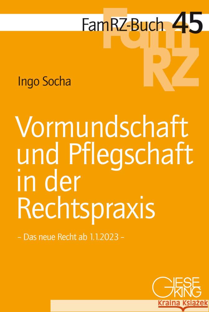 Vormundschaft und Pflegschaft in der Rechtspraxis Socha, Ingo 9783769412758 Gieseking Buchverlag