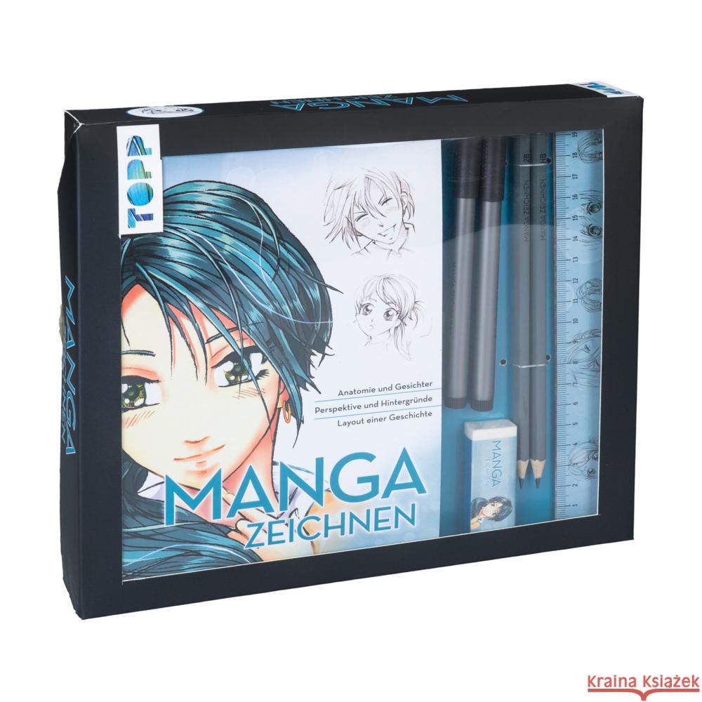 Kreativ-Set Manga zeichnen, m. Zeichenmaterial Keck, Gecko 9783772443756 Frech