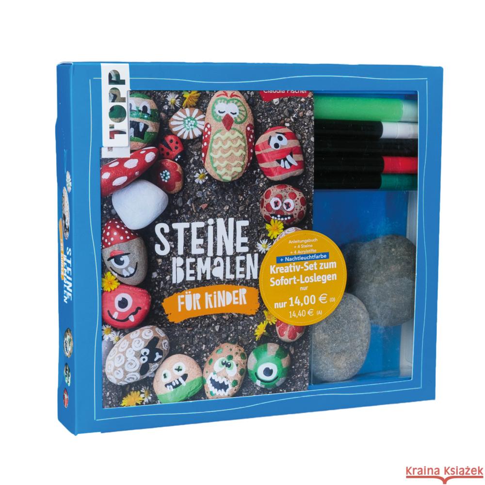 Kreativ-Set Steine bemalen für Kinder Fischer, Claudia, Butterer, Ilona 9783772444708