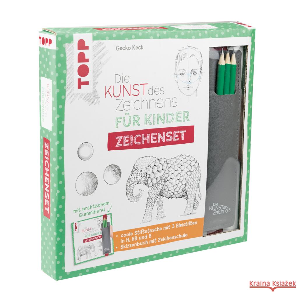 Die Kunst des Zeichnens für Kinder Zeichenset Keck, Gecko 9783772471889