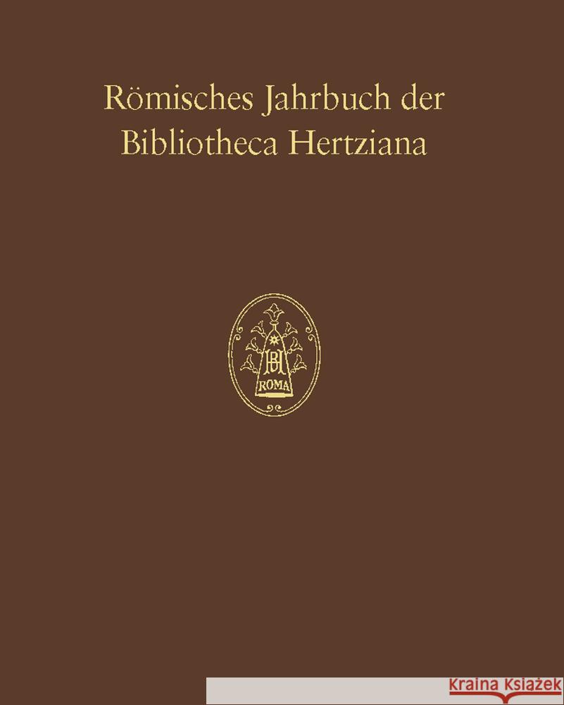 Roemisches Jahrbuch Der Bibliotheca Hertziana: Band 36 - 2005 Hirmer Verlag 9783777431253 Hirmer Verlag GmbH