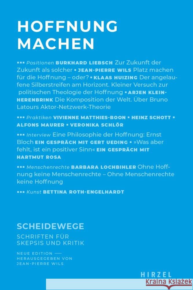 Hoffnung Machen Jean-Pierre Wils 9783777635538