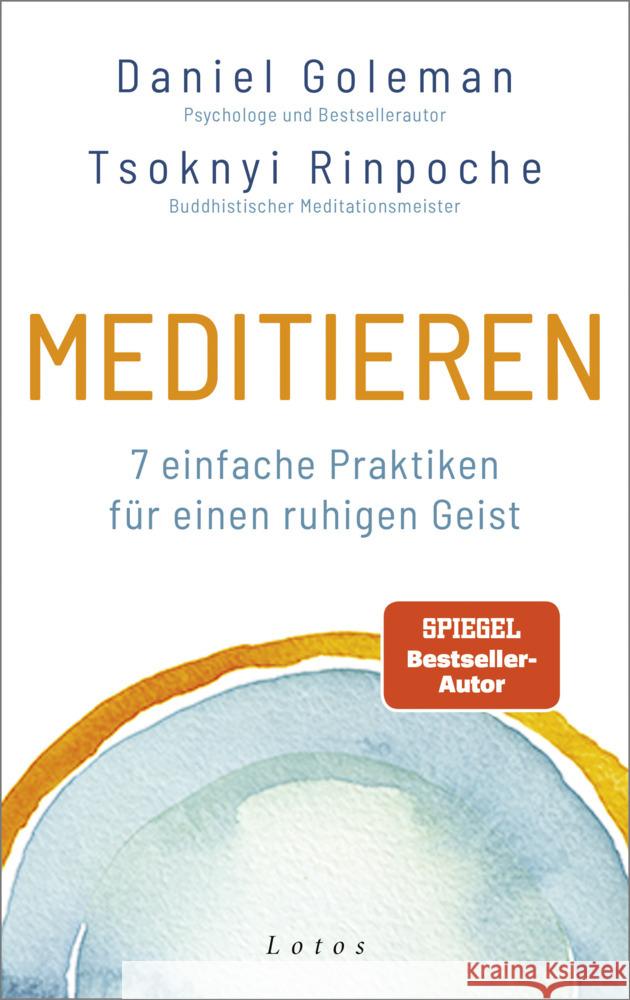 Meditieren Goleman, Daniel, Tsoknyi Rinpoche 9783778783061 Lotos, München