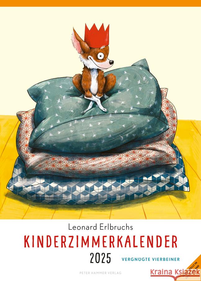 Leonard Erlbruchs Kinderzimmerkalender 2025 Erlbruch, Leonard 9783779507345 Peter Hammer Verlag