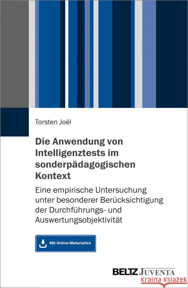 Die Anwendung von Intelligenztests im sonderpädagogischen Kontext Joél, Torsten 9783779963998 Beltz Juventa