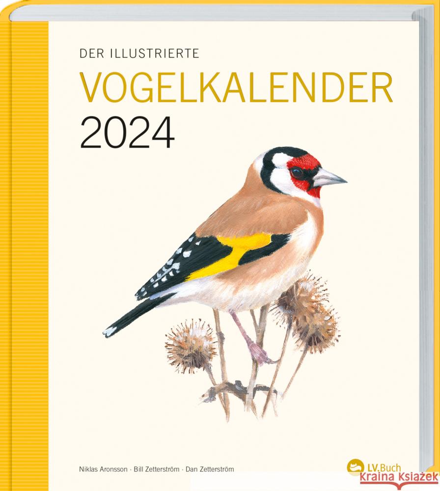 Der illustrierte Vogelkalender 2024 Aronsson, Niklas, Zetterström, Bill, Zetterström, Dan 9783784357539