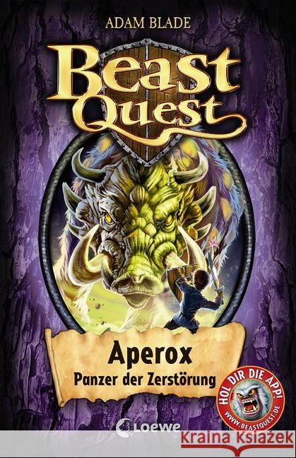 Beast Quest - Aperox, Panzer der Zerstörung Blade, Adam 9783785584873