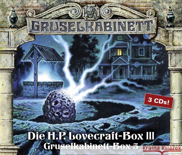 Gruselkabinett-Box 5, 3 Audio-CDs : Berge des Wahnsinns (2 CDs) / Die Farbe aus dem All (1 CD). Die H.P. Lovecraft-Box III. , Hörspiel Lovecraft, Howard Ph. 9783785755648