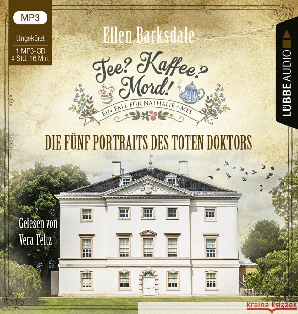 Tee? Kaffee? Mord! - Die fünf Portraits des toten Doktors, 1 Audio-CD, 1 MP3 Barksdale, Ellen 9783785783733 Bastei Lübbe