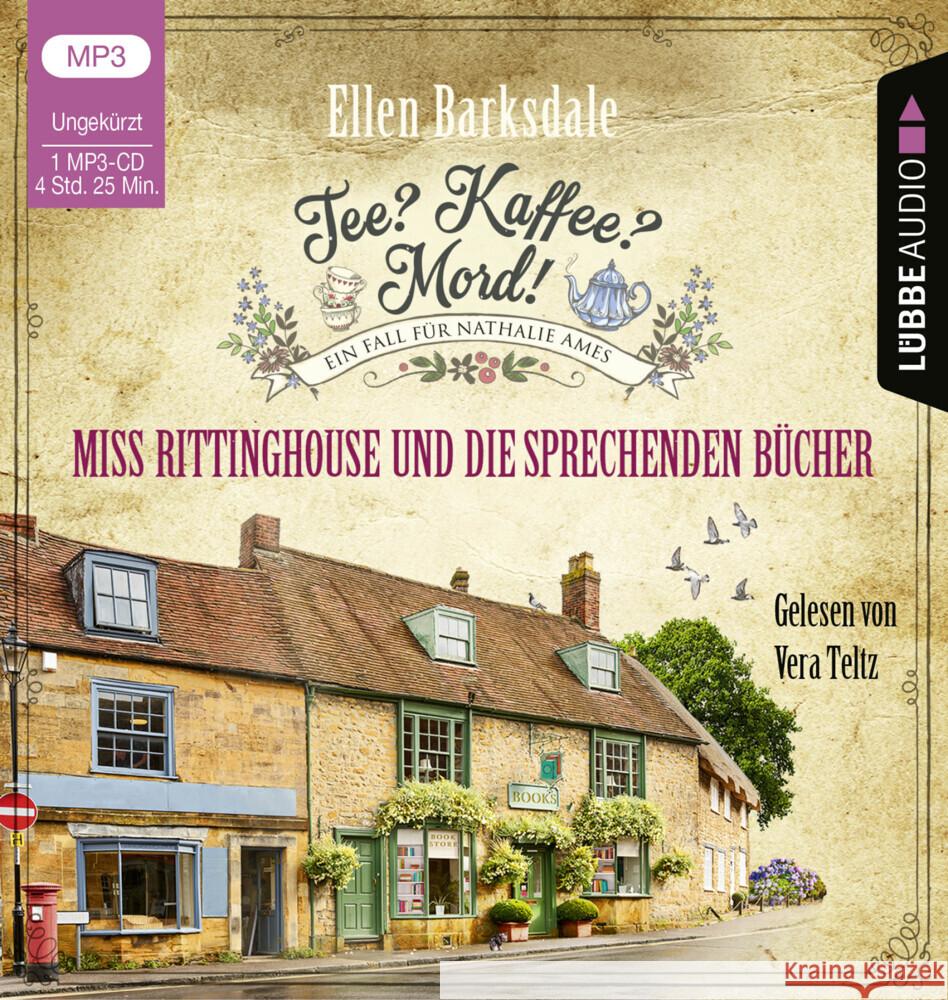 Tee? Kaffee? Mord! - Miss Rittinghouse und die sprechenden Bücher, 1 Audio-CD, 1 MP3 Barksdale, Ellen 9783785784914