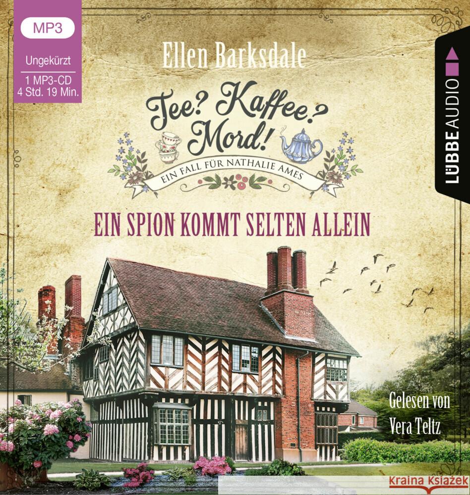 Tee? Kaffee? Mord! - Ein Spion kommt selten allein, 1 Audio-CD, 1 MP3 Barksdale, Ellen 9783785784945 Bastei Lübbe