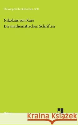 Schriften in deutscher Übersetzung / Die mathematischen Schriften Bormann, Karl 9783787304912