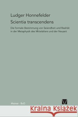 Scientia transcendens Honnefelder, Ludger 9783787307265 Felix Meiner