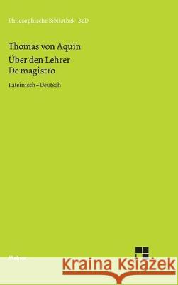 Über den Lehrer Thomas Von Aquin, G Jüssen, G Krieger 9783787307487 Felix Meiner