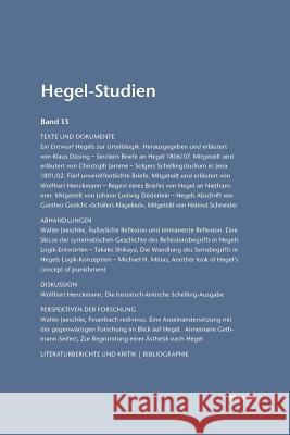 Hegel-Studien / Hegel-Studien Otto Pöggeler, Friedhelm Nicolin 9783787314775