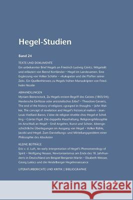Hegel-Studien / Hegel-Studien Otto Pöggeler, Friedhelm Nicolin 9783787314881