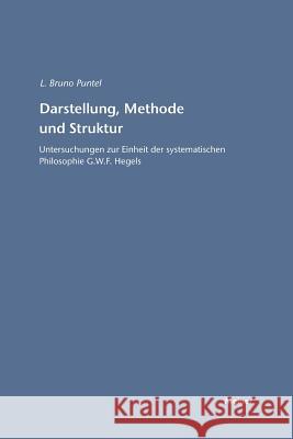 Darstellung, Methode und Struktur Puntel, Lorenz B. 9783787315031 Felix Meiner