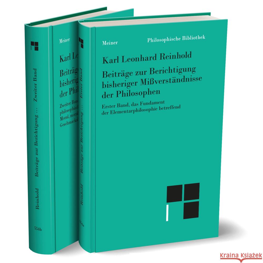 Beiträge zur Berichtigung bisheriger Mißverständnisse der Philosophen Reinhold, Karl Leonhard 9783787318681