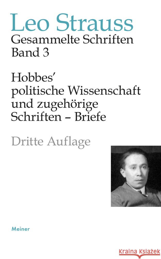 Hobbes' politische Wissenschaft und zugehörige Schriften - Briefe Strauss, Leo 9783787341337 Meiner