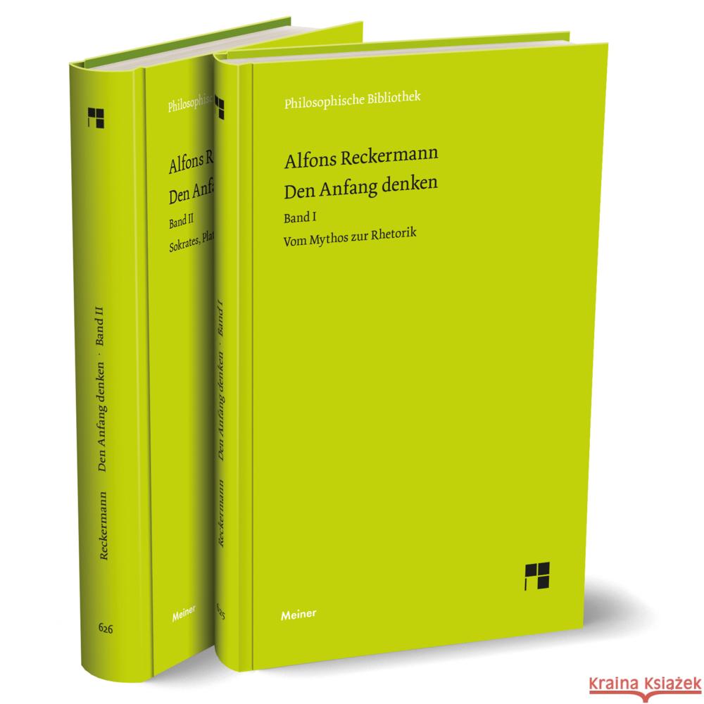 Den Anfang denken Bände I-II (Set) Reckermann, Alfons 9783787344451