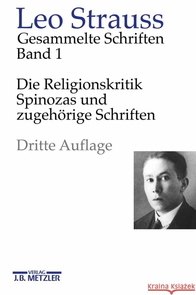 Die Religionskritik Spinozas und zugehörige Schriften Strauss, Leo 9783787346127