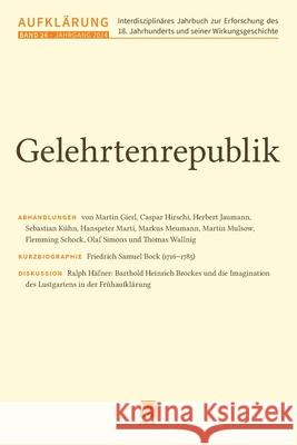 Gelehrtenrepublik Martin Mulsow Marian F?ssel 9783787347483