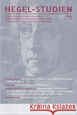 Hegel-Studien 41 Walter Jaeschke Ludwig Siep 9783787347841