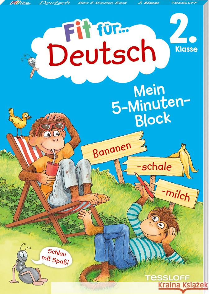 Fit für Deutsch 2. Klasse. Mein 5-Minuten-Block Zenker, Werner 9783788625054