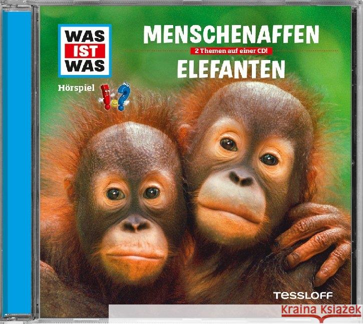 Menschenaffen / Elefanten, 1 Audio-CD Haderer, Kurt 9783788627331 Tessloff