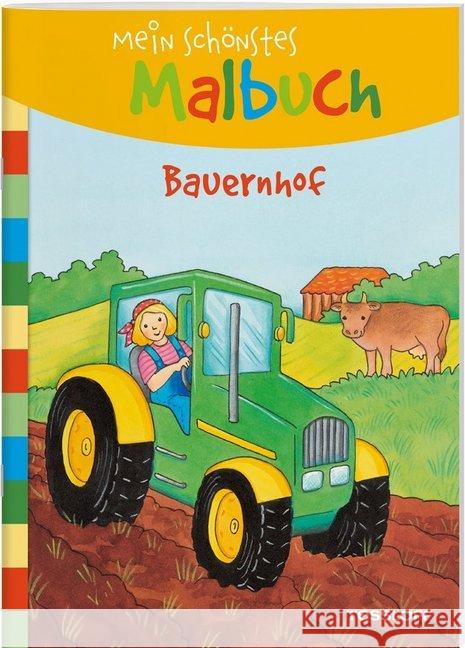 Mein schönstes Malbuch: Bauernhof : Malen für Kinder ab 5 Jahren  9783788641344 Tessloff