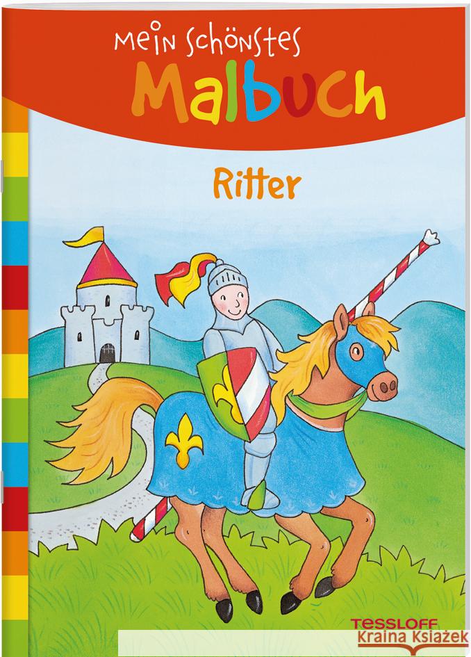 Mein schönstes Malbuch - Ritter  9783788641856 Tessloff