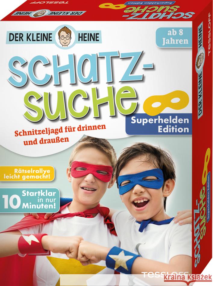 Der kleine Heine - Schatzsuche - Superhelden Edition (Spiel) : Schnitzeljagd für drinnen und draußen Heine, Stefan 9783788642143