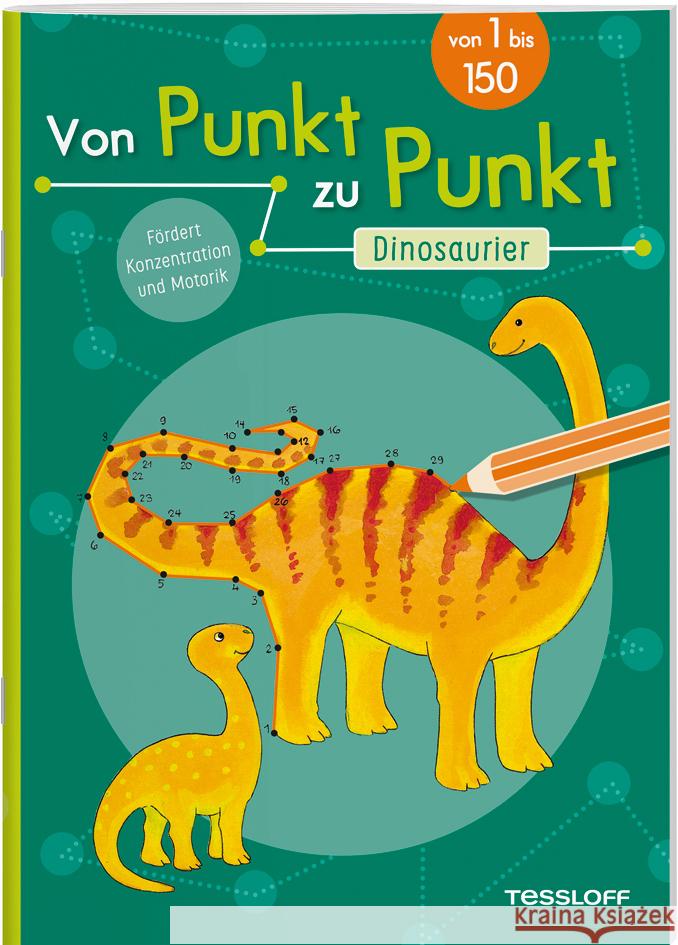 Von Punkt zu Punkt. Dinosaurier Beurenmeister, Corina 9783788644666 Tessloff Verlag Ragnar Tessloff GmbH & Co. KG