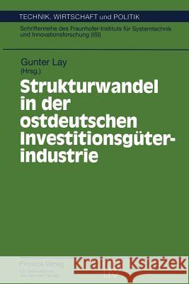 Strukturwandel in Der Ostdeutschen Investitionsgüterindustrie Lay, Gunter 9783790808698 Physica-Verlag