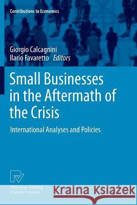 Small Businesses in the Aftermath of the Crisis: International Analyses and Policies Calcagnini, Giorgio 9783790829020 Physica-Verlag