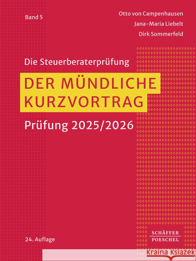 Der mündliche Kurzvortrag Campenhausen, Otto von, Liebelt, Jana-Maria, Sommerfeld, Dirk 9783791067643