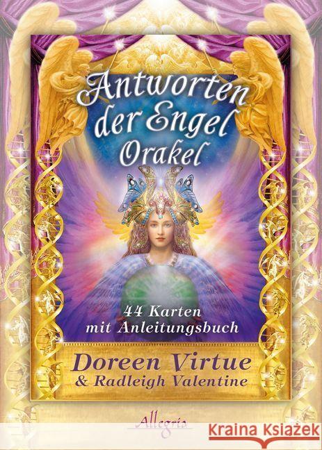 Antworten der Engel-Orakel, Orakelkarten m. Begleitbuch Virtue, Doreen; Valentine, Radleigh 9783793422914 Allegria